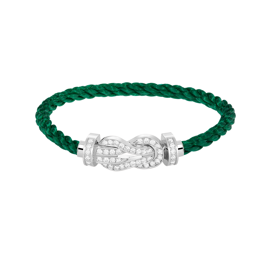 ¡®Veyra Jewelry¡¯CHANCE LARGE 8 FIGURE BUCKLE FULL DIAMOND BRACELET SILVER