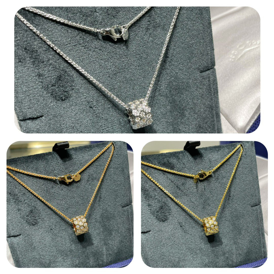 ¡®Veyra Jewelry¡¯BEE LOVE DIAMOND PAVED 3 ROW NECKLACE