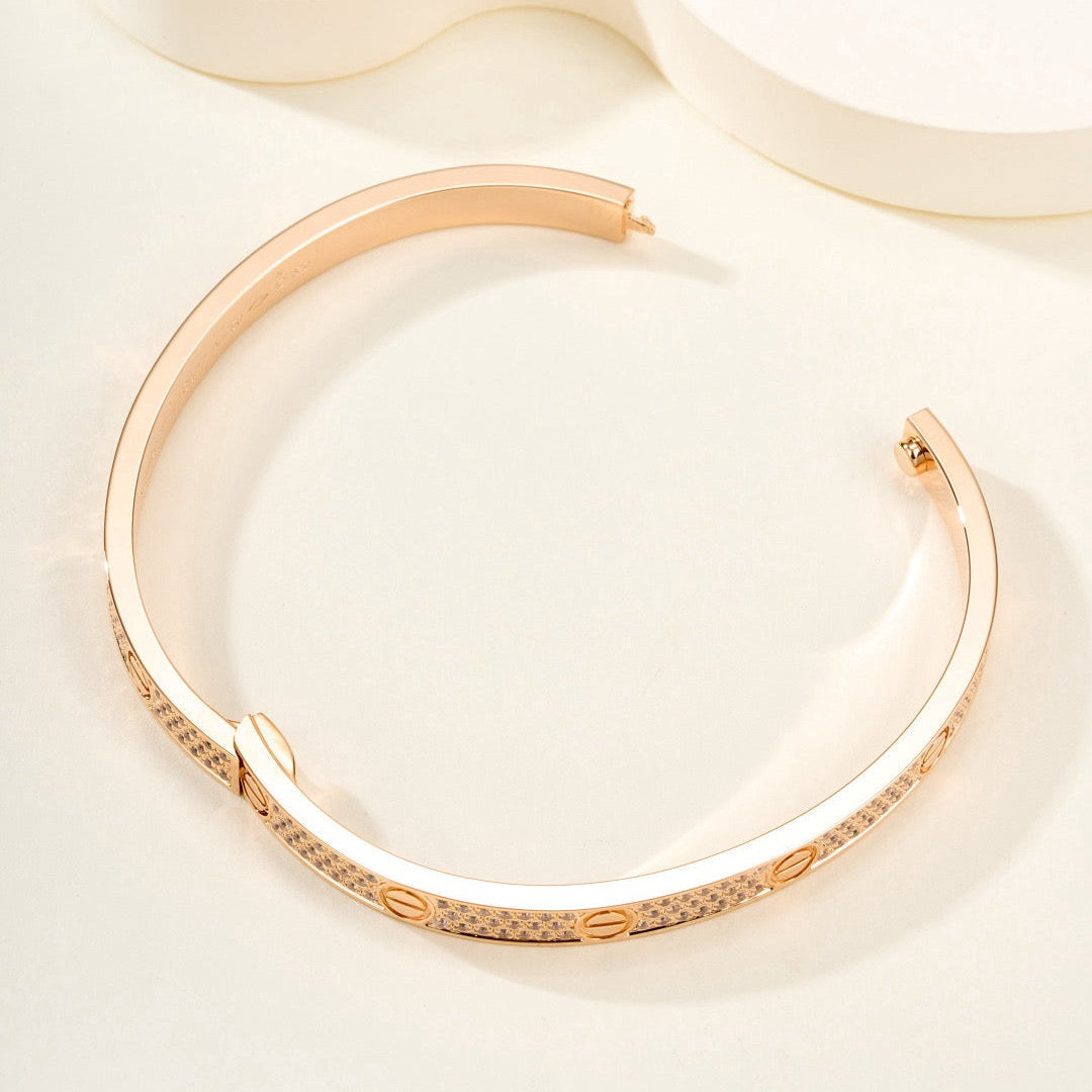 ¡®Veyra Jewelry¡¯LOVE BRACELET 4.8MM DIAMOND-PAVED