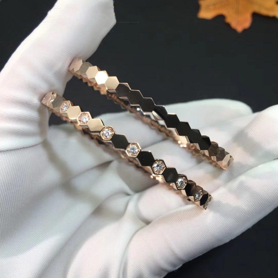 ¡®Veyra Jewelry¡¯BEE LOVE PINK GOLD DIAMOND BRACELET