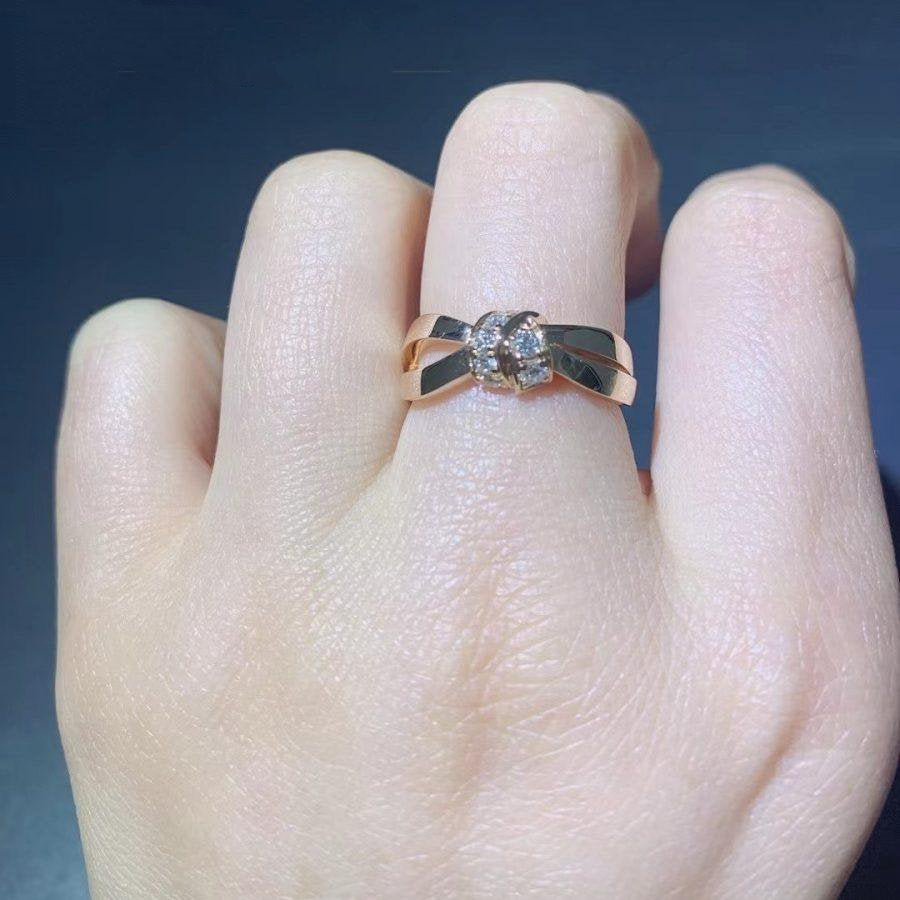 ¡®Veyra Jewelry¡¯LIENS RING PINK GOLD DIAMOND
