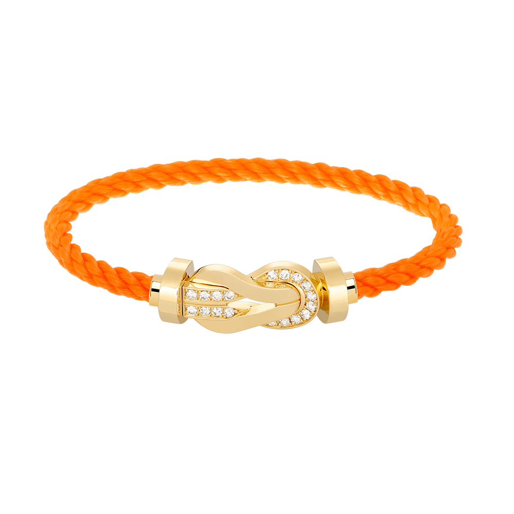 ¡®Veyra Jewelry¡¯CHANCE LARGE 8 FIGURE BUCKLE HALF DIAMOND BRACELET GOLD