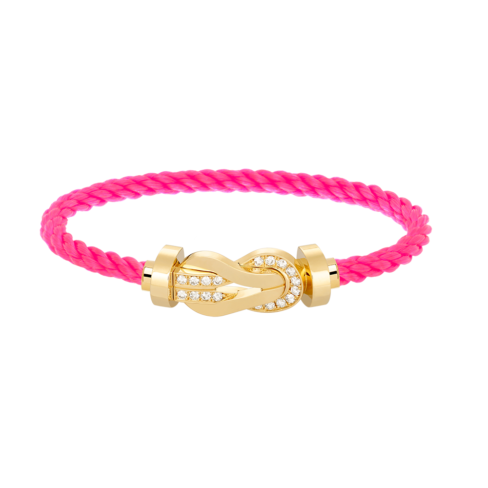¡®Veyra Jewelry¡¯CHANCE LARGE 8 FIGURE BUCKLE HALF DIAMOND BRACELET GOLD