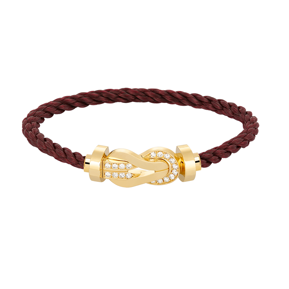 ¡®Veyra Jewelry¡¯CHANCE LARGE 8 FIGURE BUCKLE HALF DIAMOND BRACELET GOLD