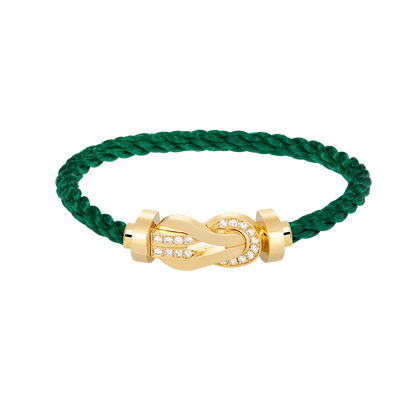 ¡®Veyra Jewelry¡¯CHANCE LARGE 8 FIGURE BUCKLE HALF DIAMOND BRACELET GOLD