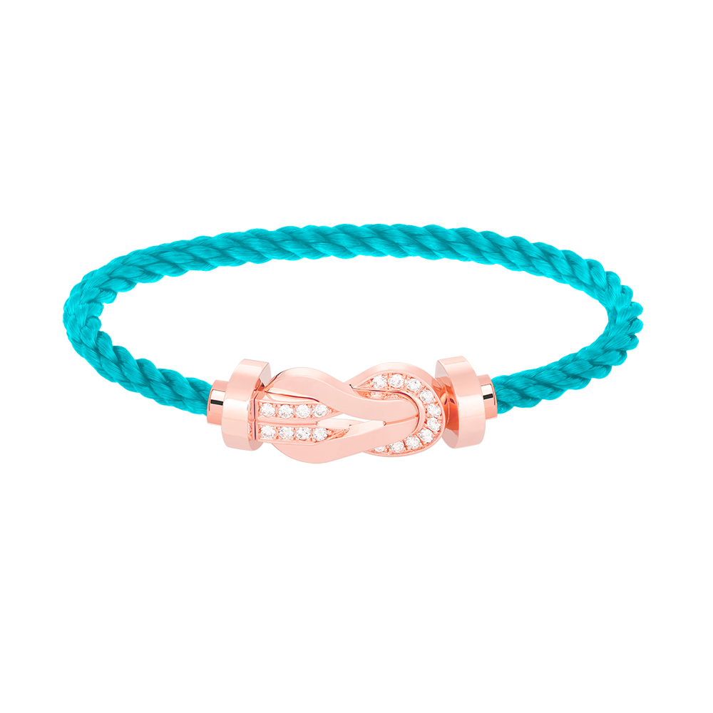 ¡®Veyra Jewelry¡¯CHANCE LARGE 8 FIGURE BUCKLE HALF DIAMOND BRACELET ROSE GOLD