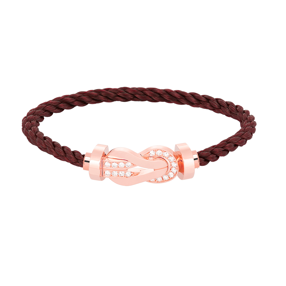 ¡®Veyra Jewelry¡¯CHANCE LARGE 8 FIGURE BUCKLE HALF DIAMOND BRACELET ROSE GOLD