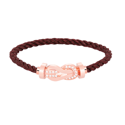 ¡®Veyra Jewelry¡¯CHANCE LARGE 8 FIGURE BUCKLE HALF DIAMOND BRACELET ROSE GOLD