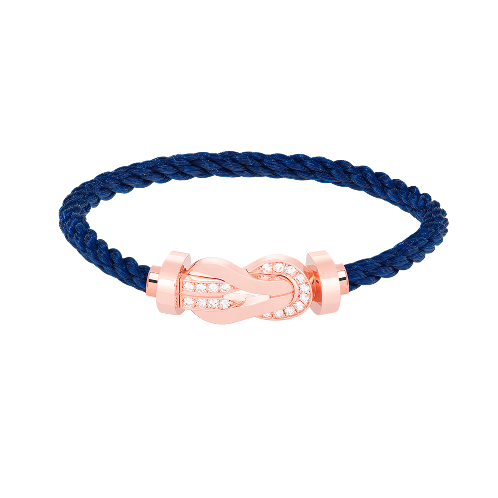¡®Veyra Jewelry¡¯CHANCE LARGE 8 FIGURE BUCKLE HALF DIAMOND BRACELET ROSE GOLD