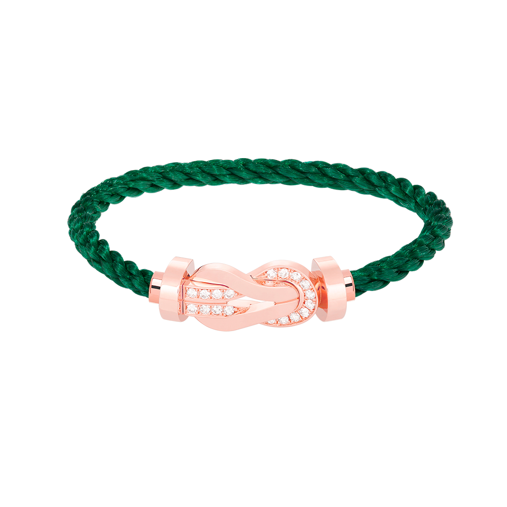 ¡®Veyra Jewelry¡¯CHANCE LARGE 8 FIGURE BUCKLE HALF DIAMOND BRACELET ROSE GOLD