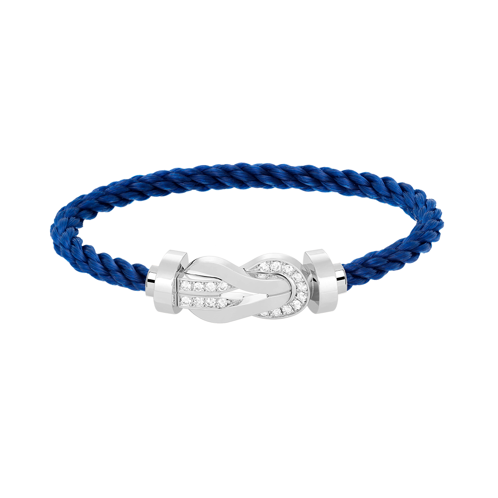 ¡®Veyra Jewelry¡¯CHANCE LARGE 8 FIGURE BUCKLE HALF DIAMOND BRACELET SILVER