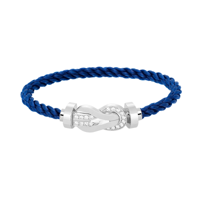 ¡®Veyra Jewelry¡¯CHANCE LARGE 8 FIGURE BUCKLE HALF DIAMOND BRACELET SILVER