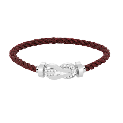 ¡®Veyra Jewelry¡¯CHANCE LARGE 8 FIGURE BUCKLE HALF DIAMOND BRACELET SILVER