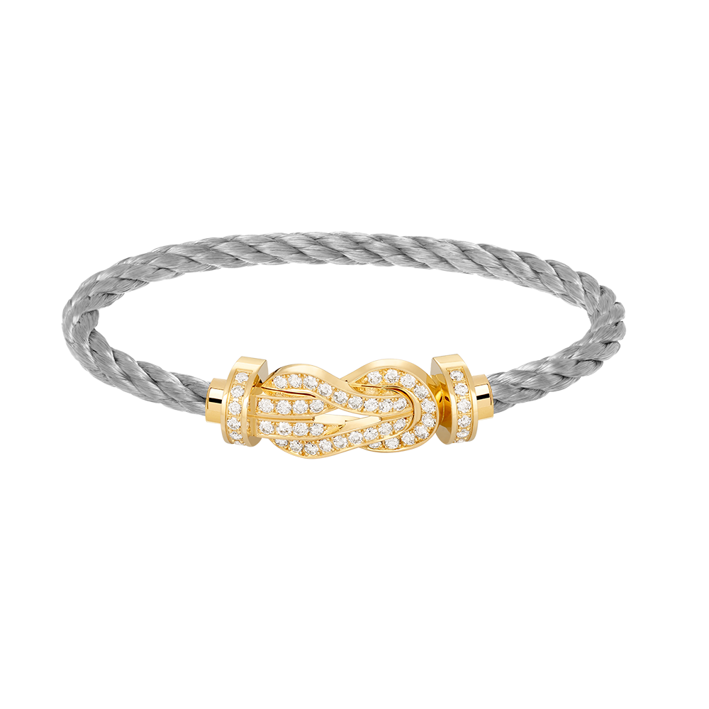 ¡®Veyra Jewelry¡¯CHANCE LARGE 8 FIGURE BUCKLE FULLDIAMOND BRACELET GOLD