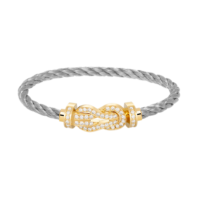 ¡®Veyra Jewelry¡¯CHANCE LARGE 8 FIGURE BUCKLE FULLDIAMOND BRACELET GOLD