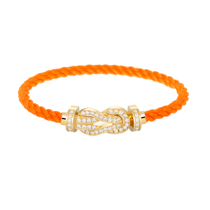 ¡®Veyra Jewelry¡¯CHANCE LARGE 8 FIGURE BUCKLE FULLDIAMOND BRACELET GOLD