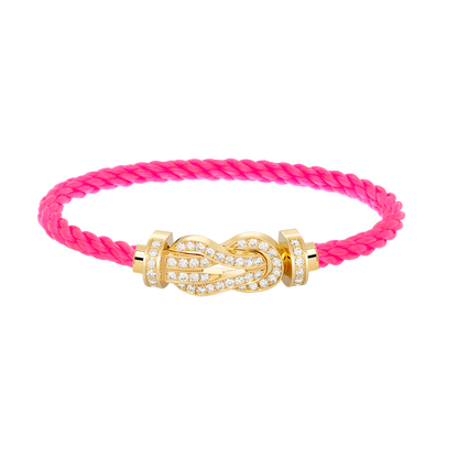 ¡®Veyra Jewelry¡¯CHANCE LARGE 8 FIGURE BUCKLE FULLDIAMOND BRACELET GOLD