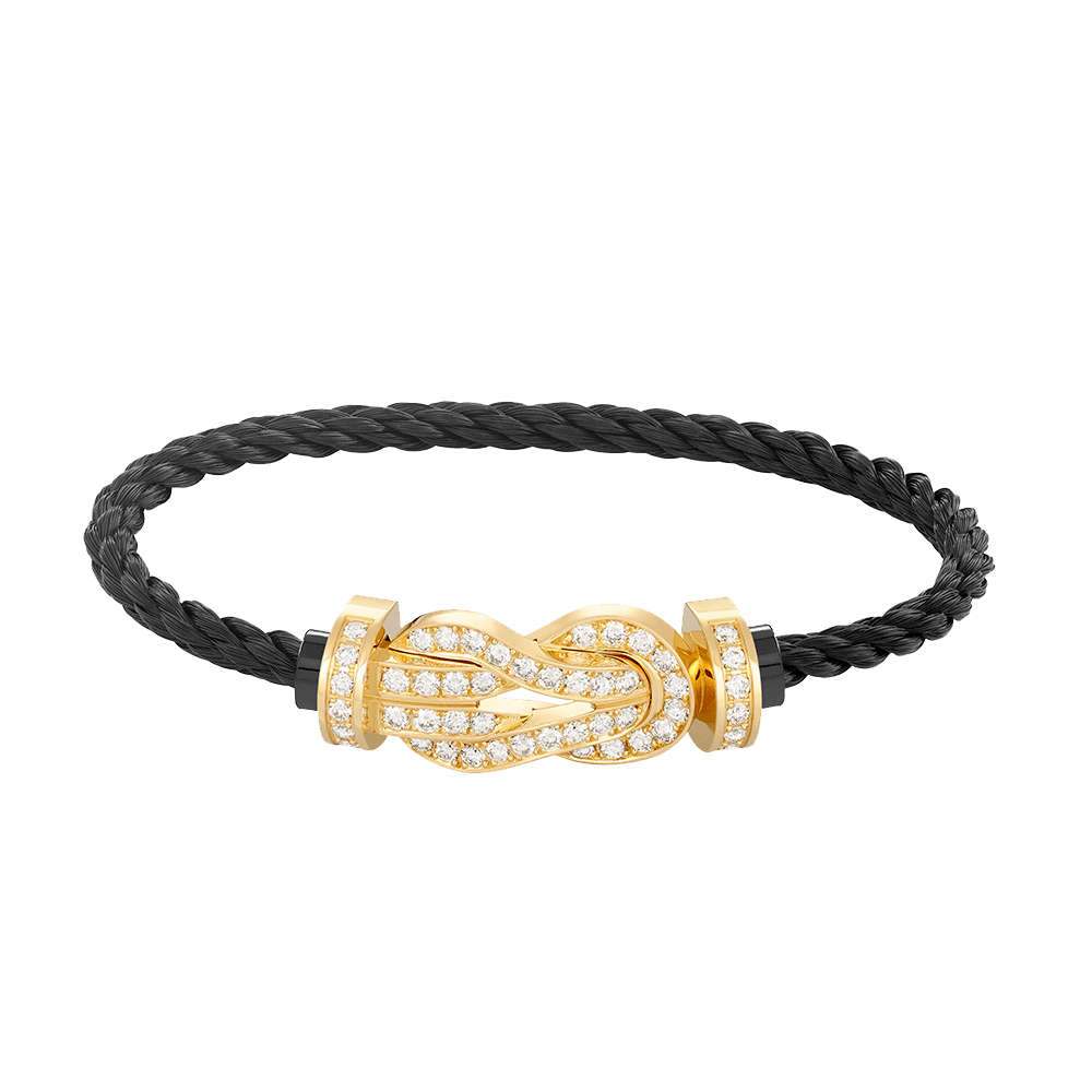 ¡®Veyra Jewelry¡¯CHANCE LARGE 8 FIGURE BUCKLE FULLDIAMOND BRACELET GOLD
