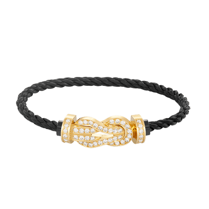 ¡®Veyra Jewelry¡¯CHANCE LARGE 8 FIGURE BUCKLE FULLDIAMOND BRACELET GOLD