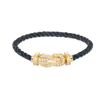 ¡®Veyra Jewelry¡¯CHANCE LARGE 8 FIGURE BUCKLE FULLDIAMOND BRACELET GOLD