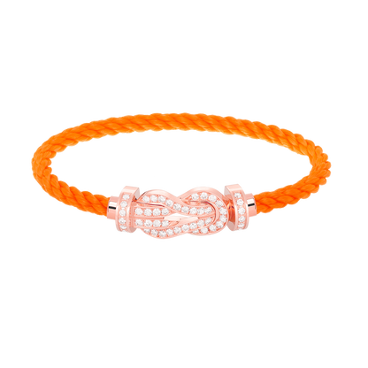 ¡®Veyra Jewelry¡¯CHANCE LARGE 8 FIGURE BUCKLE FULL DIAMOND BRACELET ROSE GOLD
