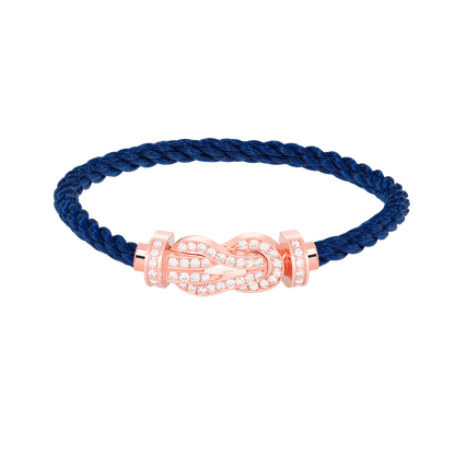 ¡®Veyra Jewelry¡¯CHANCE LARGE 8 FIGURE BUCKLE FULL DIAMOND BRACELET ROSE GOLD