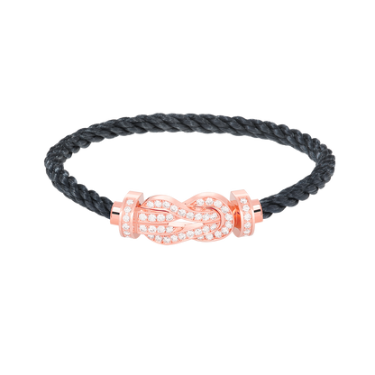 ¡®Veyra Jewelry¡¯CHANCE LARGE 8 FIGURE BUCKLE FULL DIAMOND BRACELET ROSE GOLD