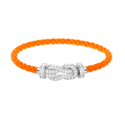 ¡®Veyra Jewelry¡¯CHANCE LARGE 8 FIGURE BUCKLE FULL DIAMOND BRACELET SILVER