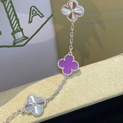 [Veyra Jewelry]New  CLOVER 5 MOTIF VIOLET BRACELET COLLECTION