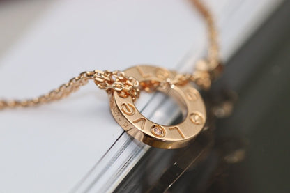 ¡®Veyra Jewelry¡¯LOVE NECKLACE ADJUSTABLE ROSE GOLD 2 DIAMOND