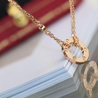¡®Veyra Jewelry¡¯LOVE NECKLACE ADJUSTABLE ROSE GOLD 2 DIAMOND