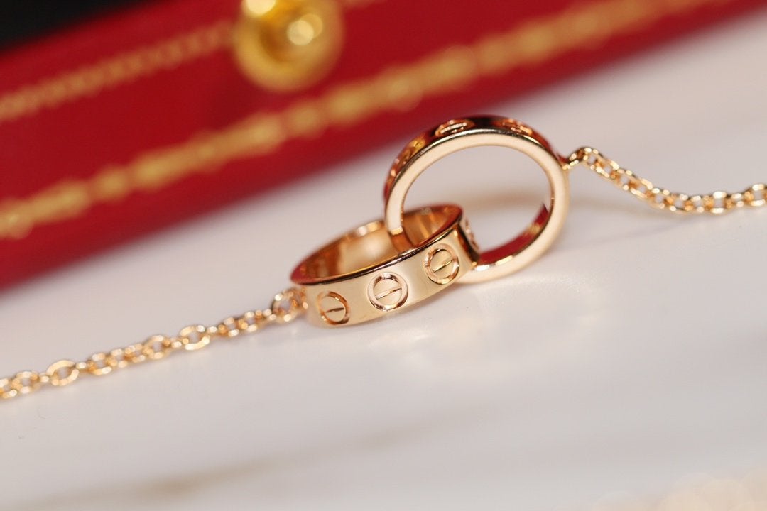 ¡®Veyra Jewelry¡¯LOVE NECKLACE PINK GOLD AND SILVER
