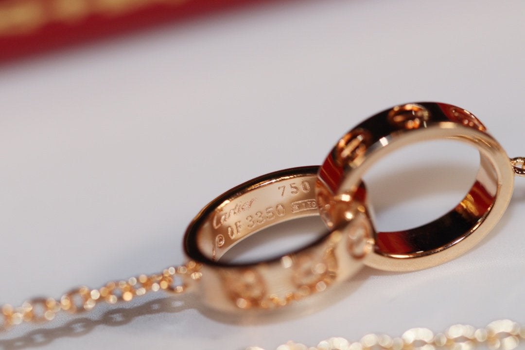 ¡®Veyra Jewelry¡¯LOVE NECKLACE PINK GOLD AND SILVER
