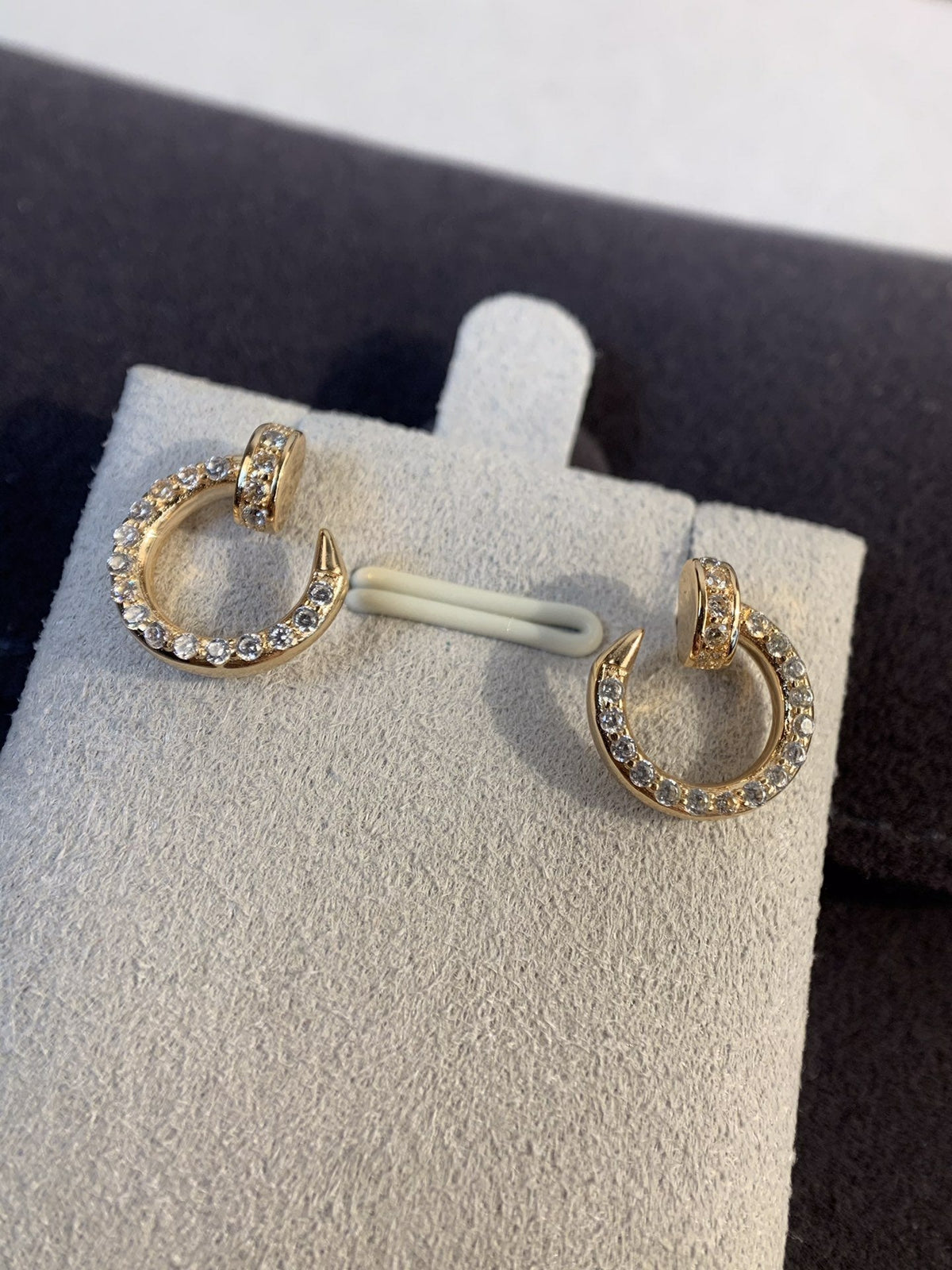 ¡®Veyra Jewelry¡¯JUSTE EARRINGS GOLD DIAMONDS