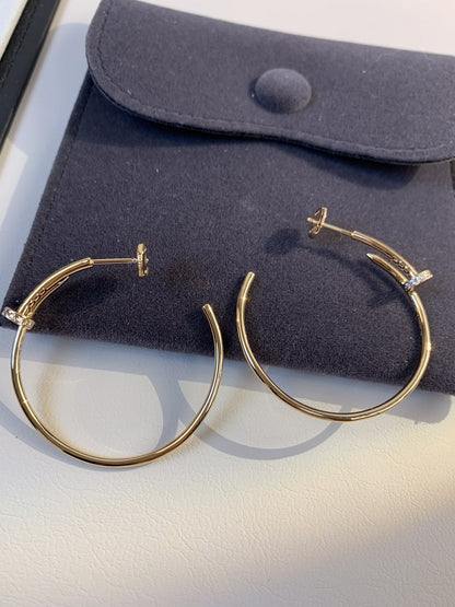 ¡®Veyra Jewelry¡¯JUSTE EARRINGS GOLD DIAMONDS 1.8MM