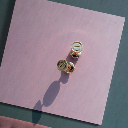 ¡®Veyra Jewelry¡¯LOVE EARRINGS PINK GOLD 10MM