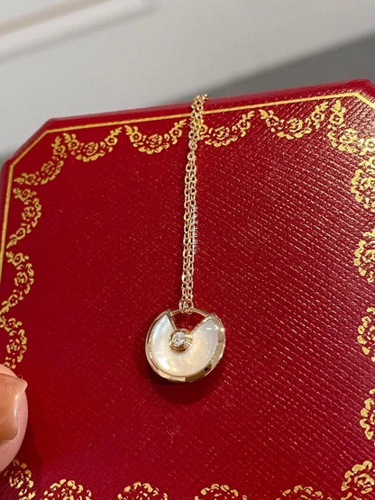 ¡®Veyra Jewelry¡¯AMULETTE ROSE GOLD MOP NECKLACE