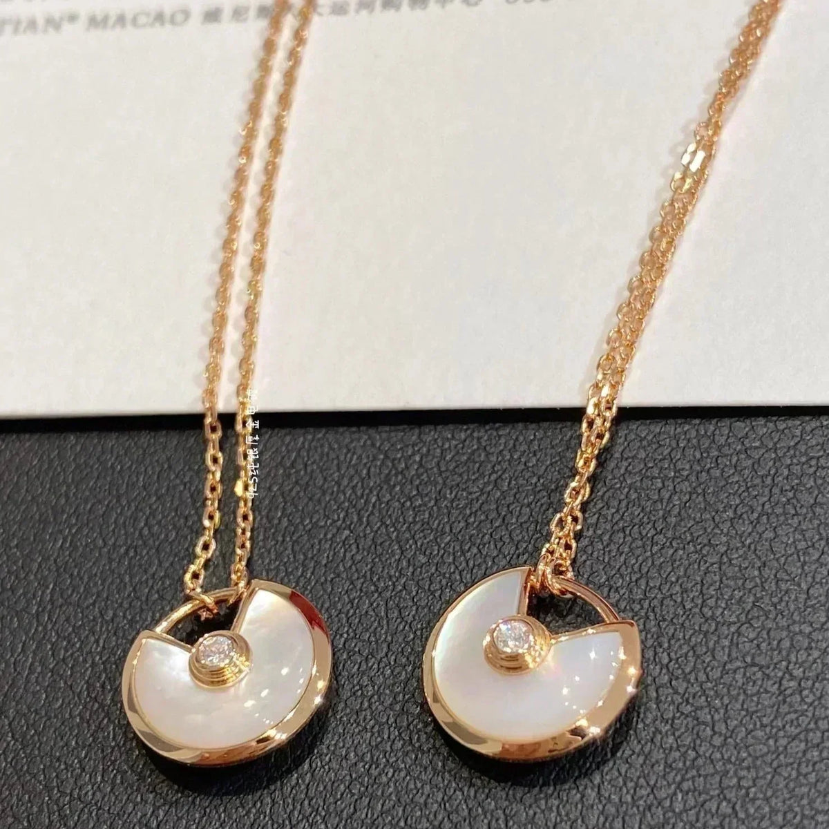 ¡®Veyra Jewelry¡¯AMULETTE ROSE GOLD MOP NECKLACE