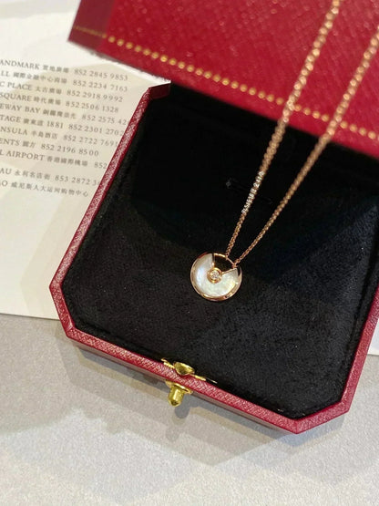 ¡®Veyra Jewelry¡¯AMULETTE ROSE GOLD MOP NECKLACE