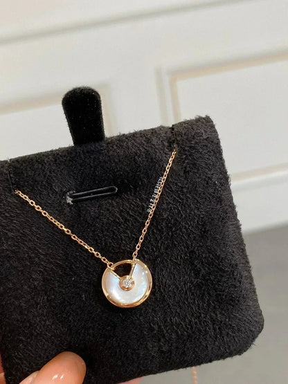 ¡®Veyra Jewelry¡¯AMULETTE ROSE GOLD MOP NECKLACE