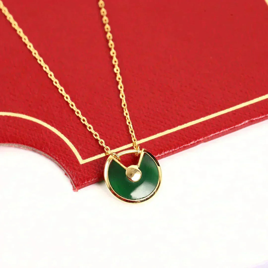 ¡®Veyra Jewelry¡¯AMULETTE GOLD MALACHITE NECKLACE