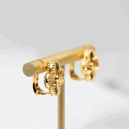 ¡®Veyra Jewelry¡¯CLOVER MEDIUM 1 MOTIFS LASER EARRINGS