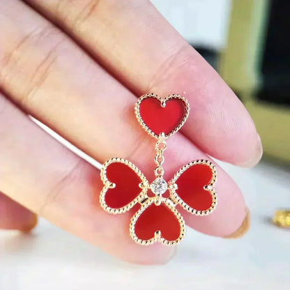 ¡®Veyra Jewelry¡¯SWEET CLOVER CARNELIAN EARRINGS