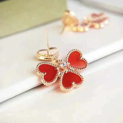 ¡®Veyra Jewelry¡¯SWEET CLOVER CARNELIAN EARRINGS