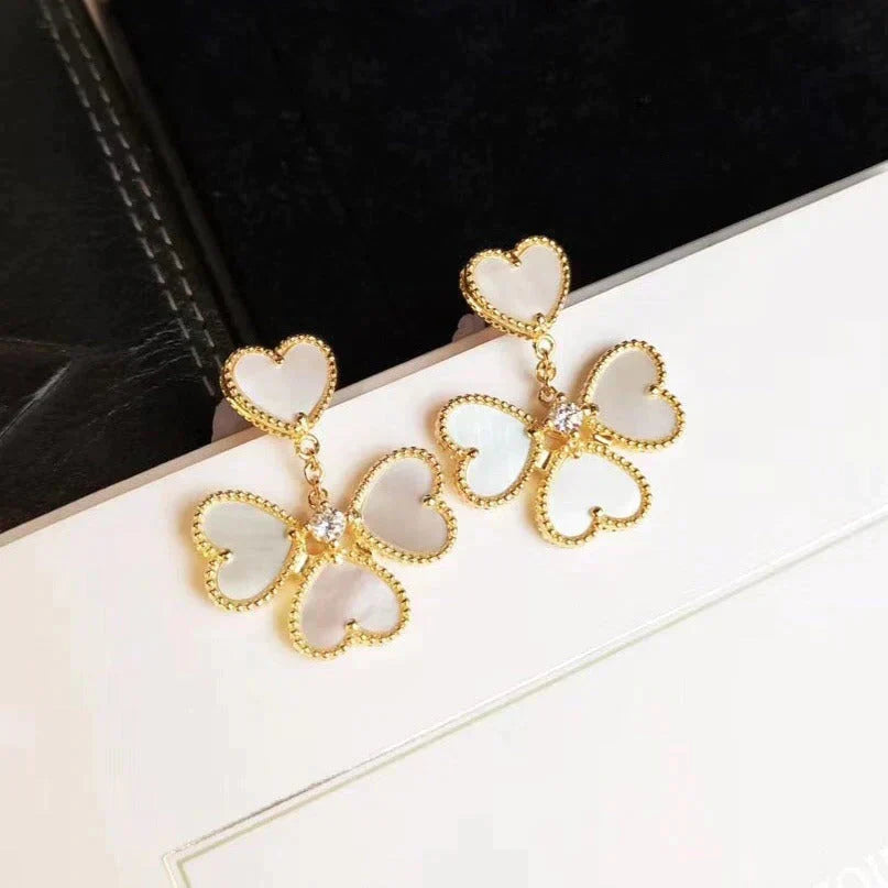¡®Veyra Jewelry¡¯CLOVER SWEET WHITE MOP EARRINGS