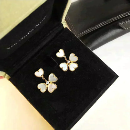 ¡®Veyra Jewelry¡¯CLOVER SWEET WHITE MOP EARRINGS