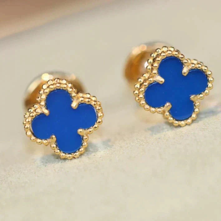 ¡®Veyra Jewelry¡¯CLOVER MINI 9.5MM TURQUOISE EARRINGS
