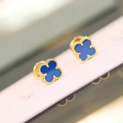 ¡®Veyra Jewelry¡¯CLOVER MINI 9.5MM TURQUOISE EARRINGS