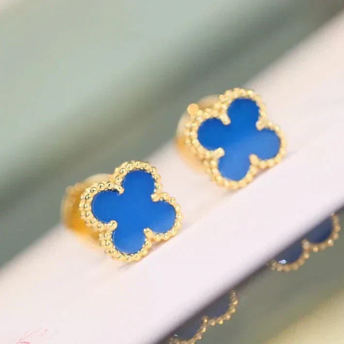 ¡®Veyra Jewelry¡¯CLOVER MINI 9.5MM TURQUOISE EARRINGS