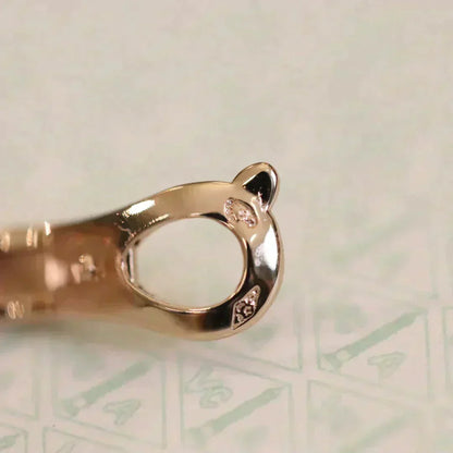 ¡®Veyra Jewelry¡¯CLOVER MEDIUM 1 MOTIFS FUll DIAMOND EARRINGS